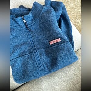Vineyard Vines Blue Quarter-Zip Pullover